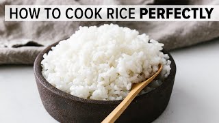 HOW TO COOK RICE PERFECTLY   tips meal prep and rice recipes [upl. by Carry]