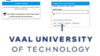 VUT online application process [upl. by Wright]