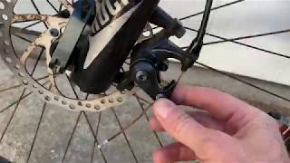 How To Change amp Adjust Mechanical Bike Disc Brake Pads [upl. by Neelia694]