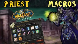 Classic WoW Macros to use on Priest [upl. by Blus]