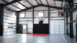 Sandy Utah  Indoor Basketball Court  40 x 65 x 18 [upl. by Haimirej]