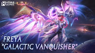 New Legend Skin  Freya quotGalactic Vanquisherquot  Mobile Legends Bang Bang [upl. by Silvie]