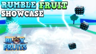 RUMBLE FRUIT V1 amp V2 SHOWCASE ⚡  Blox Fruits [upl. by Nilecoj]