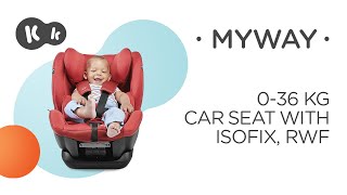 Kinderkraft MYWAY 036 kg car seat  ISOFIX  RWF 018 kg [upl. by Mukund]