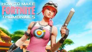 How to Make 3D Fortnite Thumbnails in Blender 3D Full Tutorial [upl. by Atterehs]