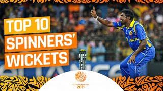 Top 10 Spinner Wickets  CWC11Rewind [upl. by Kissel]