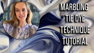 MARBLE TIE DYE TECHNIQUE FOR BEGINNERS [upl. by Rema879]