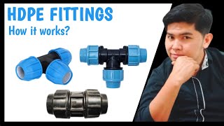 How to connect PE COUPLER fittings  Basic plumbing [upl. by Allbee]