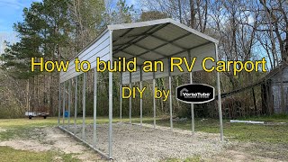 RV 101®  How to build an RV Carport [upl. by Tresa]