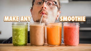 The Easy Guide On Making Just About Any Smoothie [upl. by Beebe483]