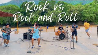 Viajando Con Los Mendez Parte 19  ROCK VS ROCK AND ROLL Tocando en el Rio Huallaga [upl. by Noxid]