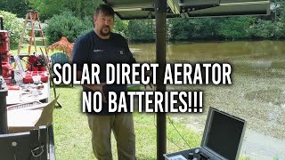 Solar Pond Aeration with NO BATTERIES [upl. by Holt337]