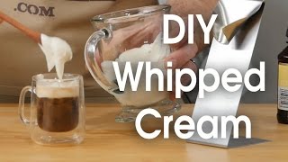 DIY whipped cream in 60 seconds [upl. by Bamby]