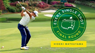 Every Shot From Hideki Matsuyamas Final Round  The Masters [upl. by Nylessoj]