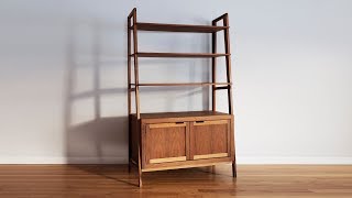 How To Make A Mid Century Modern Bookcase  Woodworking [upl. by Dranyer]