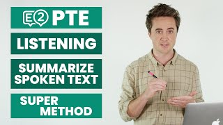 PTE Listening Summarize Spoken Text  SUPER METHOD [upl. by Esiled]