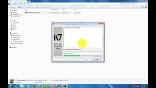 How to Download and offline update for k7 total security [upl. by Ecnarrat]