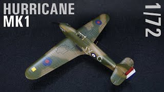 Hawker Hurricane Mk1  Airfix 172  Full build [upl. by Dianuj]