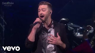 Justin Timberlake  Rock Your Body amp CANT STOP THE FEELING Live Eurovision Song Contest 2016 [upl. by Glasgo]