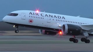 Air Canada New Livery 7878 CGHPQ Dusk Takeoff from Calgary Airport ᴴᴰ [upl. by La Verne]