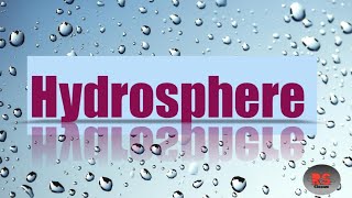 Hydrosphere 2nd component of environment environment environmental science [upl. by Lener]