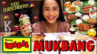 MANG INASAL MUKBANG  1K Subs Celebration [upl. by Nylacaj]