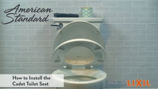 How to Install the Cadet Toilet Seat [upl. by Akemrehs]