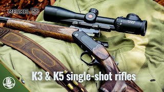 Merkel K5 amp K3 single shot rifles [upl. by Ardnaed]