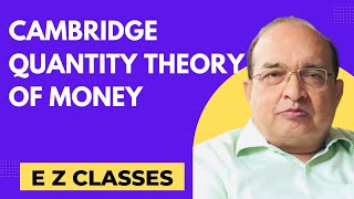 Cambridge quantity theory of money HINDI [upl. by Iver454]