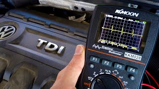 Multimeter and oscilloscope car diagnosis  KKM828 review [upl. by Kylen]