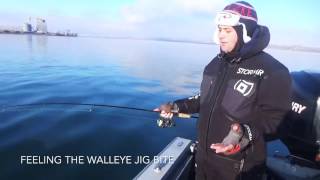 quotHowToquot  Walleye Jigging Tips in Deep amp ColdWater [upl. by Enamart]