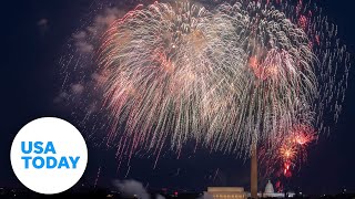 Annual July 4th fireworks celebration on National Mall  USA TODAY [upl. by Reger]