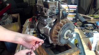 Briggs and Stratton 5HP  Carburetor Linkage Setup  130212 [upl. by Gordie]