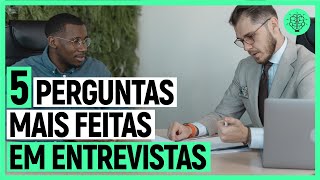 PRINCIPAIS PERGUNTAS EM UMA ENTREVISTA DE EMPREGO [upl. by Aihset]