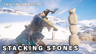 How to Stack the Cairn Stones in Snotinghamscire Kinder Downfall ► Assassins Creed Valhalla [upl. by Oiceladni]