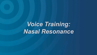 Voice Training Nasal Resonance [upl. by Sac720]