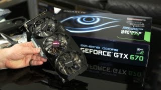 Gigabyte GeForce GTX 670 Windforce OC Version 2GB Video Card Unboxing [upl. by Lytle917]