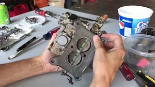 1974 Ford F100 Motorcraft 2150 Carb Rebuild [upl. by Aenil]