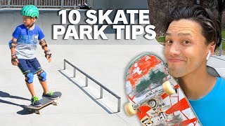 10 Skatepark TIPS for BEGINNERS [upl. by Sinegra]