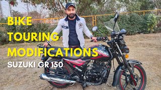 Bike Touring Modifications  Suzuki GR 150 [upl. by Cummine372]