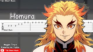 Demon Slayer Kimetsu no Yaiba The Movie Mugen Train  Homura 炎 Guitar Tutorial [upl. by Alenairam677]