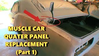 Quarter Panel Replacement  Car Restoration  Part 1 [upl. by Marcel838]