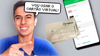 Como USAR O CARTAO VIRTUAL DA CONTA do PagBank [upl. by Gabor838]