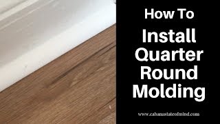 Installing quarter round molding [upl. by Onilecram]