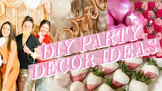 NEW INEXPENSIVE DIY PARTY DECORATING IDEAS  DOLLAR TREE PARTY DECOR  SPRINGS SOULFUL HOME [upl. by Ahseena]