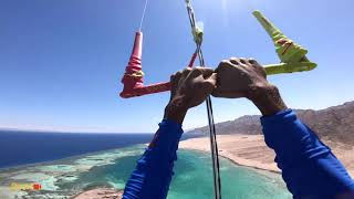 Kite surfer flies away 150m high [upl. by Rona764]