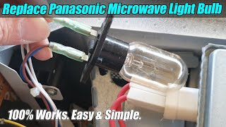 How to Replace a Panasonic Microwave Light Bulb [upl. by Adnol]