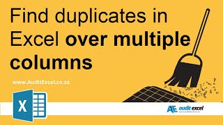 Duplicates over multiple columns in Excel [upl. by Serrano]