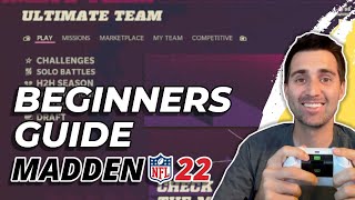 How To Full Beginners Guide to Madden Ultimate Team in Madden 22 [upl. by Edyaw121]