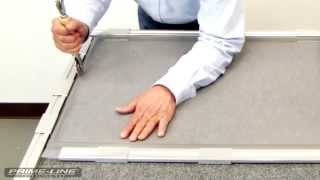 HowTo Rescreening an aluminum window screen [upl. by Ahsimit]